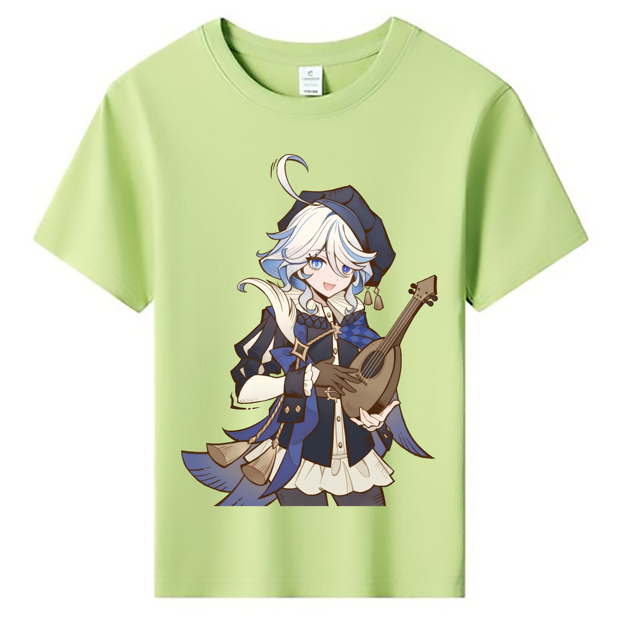 げんし神 フリーナ genshin Furina 綿100％キッズTシャツ（フロントプリント）